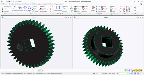 Working with PTC Creo Elements/Direct Modeling Express