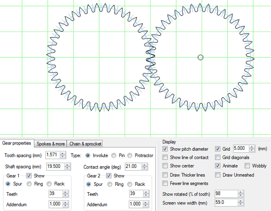 gear template generator free