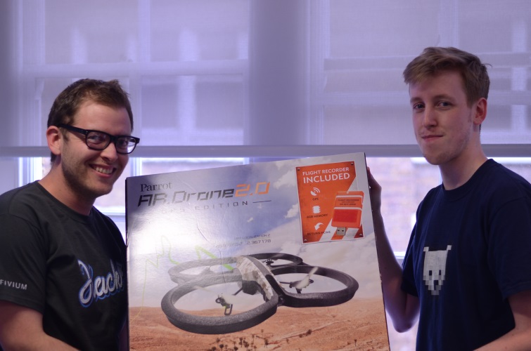 Matt and myself with the Drone