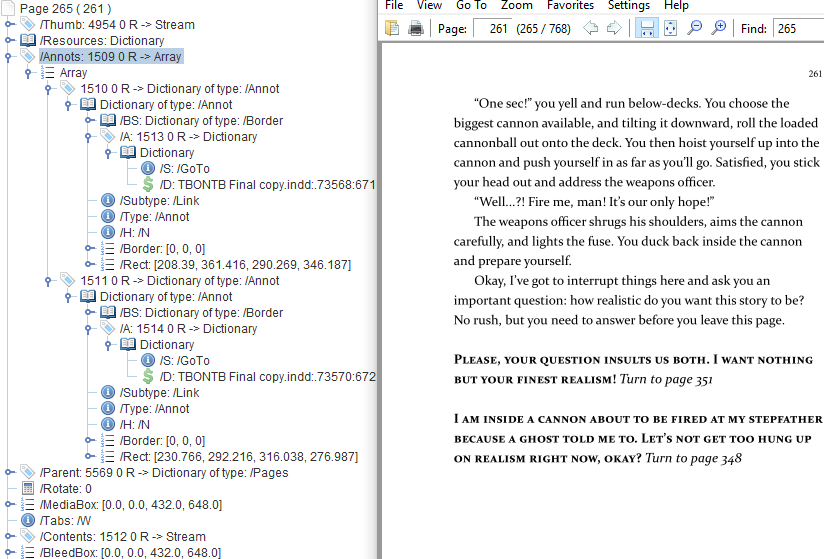 Sample page with a page-link annotation