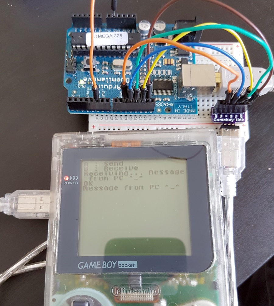 Connected to an Arduino