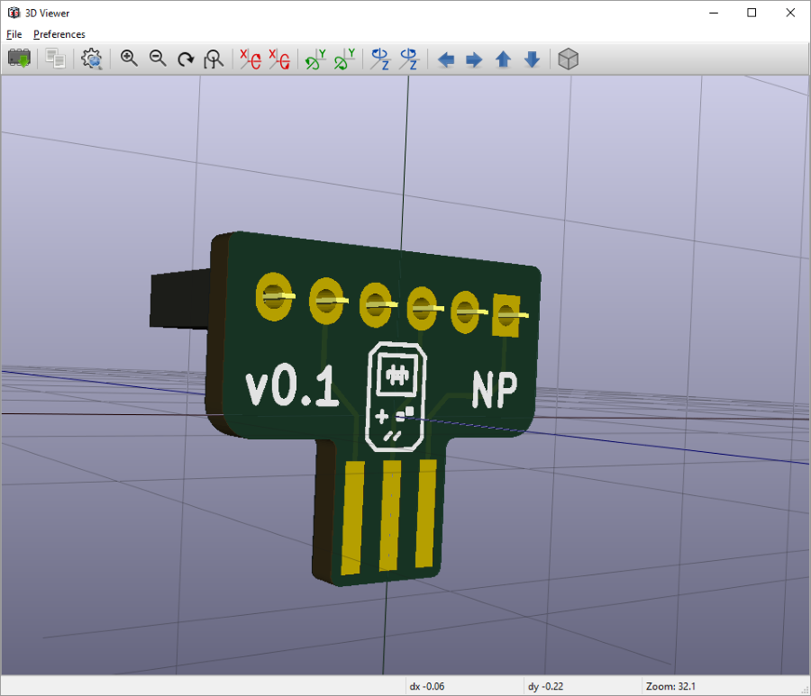 3D Previs of the back of the board