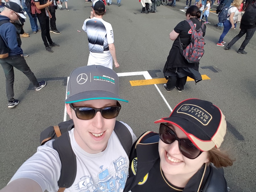 Me and Laura on the grid